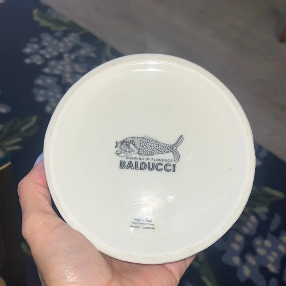 Anthropologie Balducci White Ceramic Owl Sugar Bowl